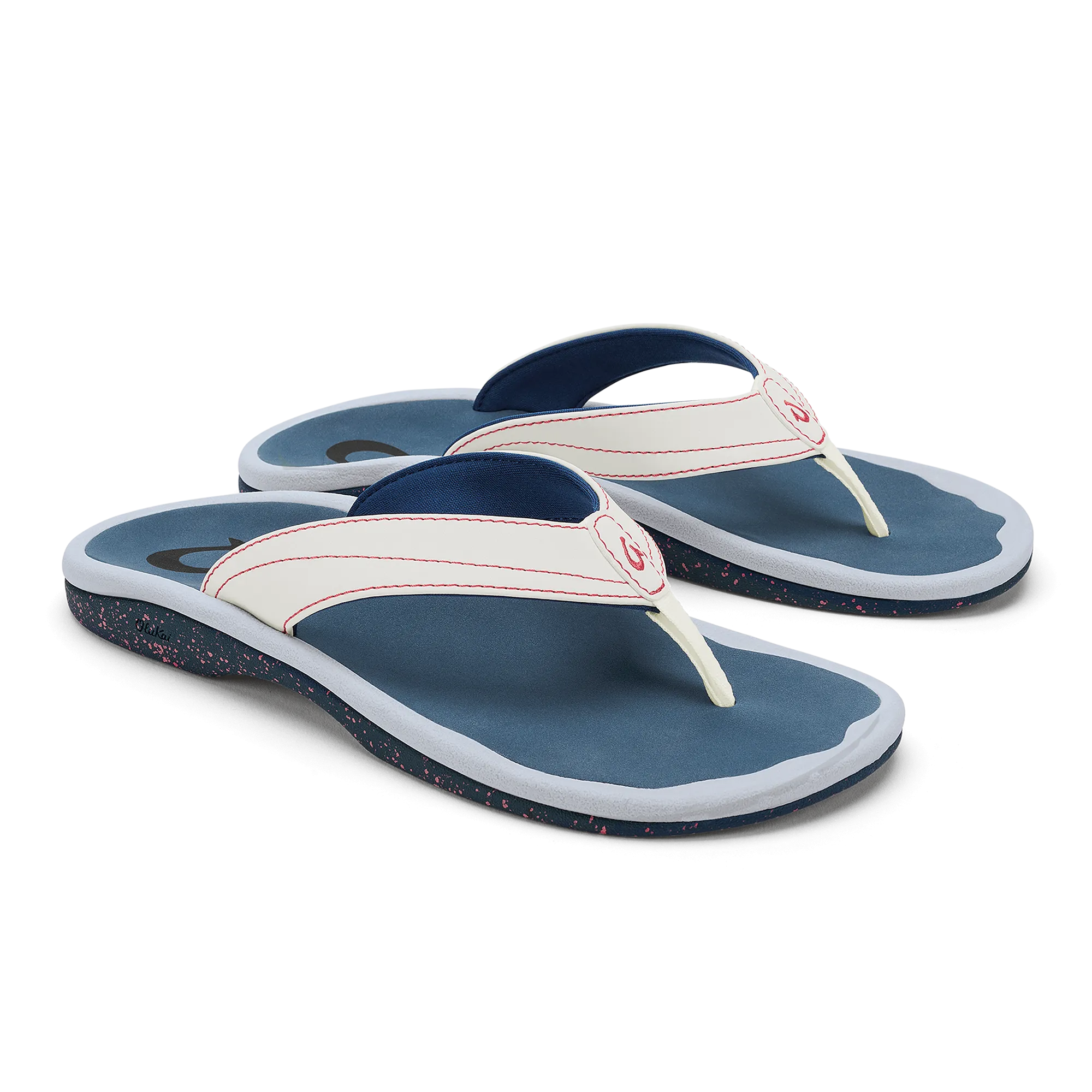 Ohana - Bright White / Ocean Blue Canvas Upper