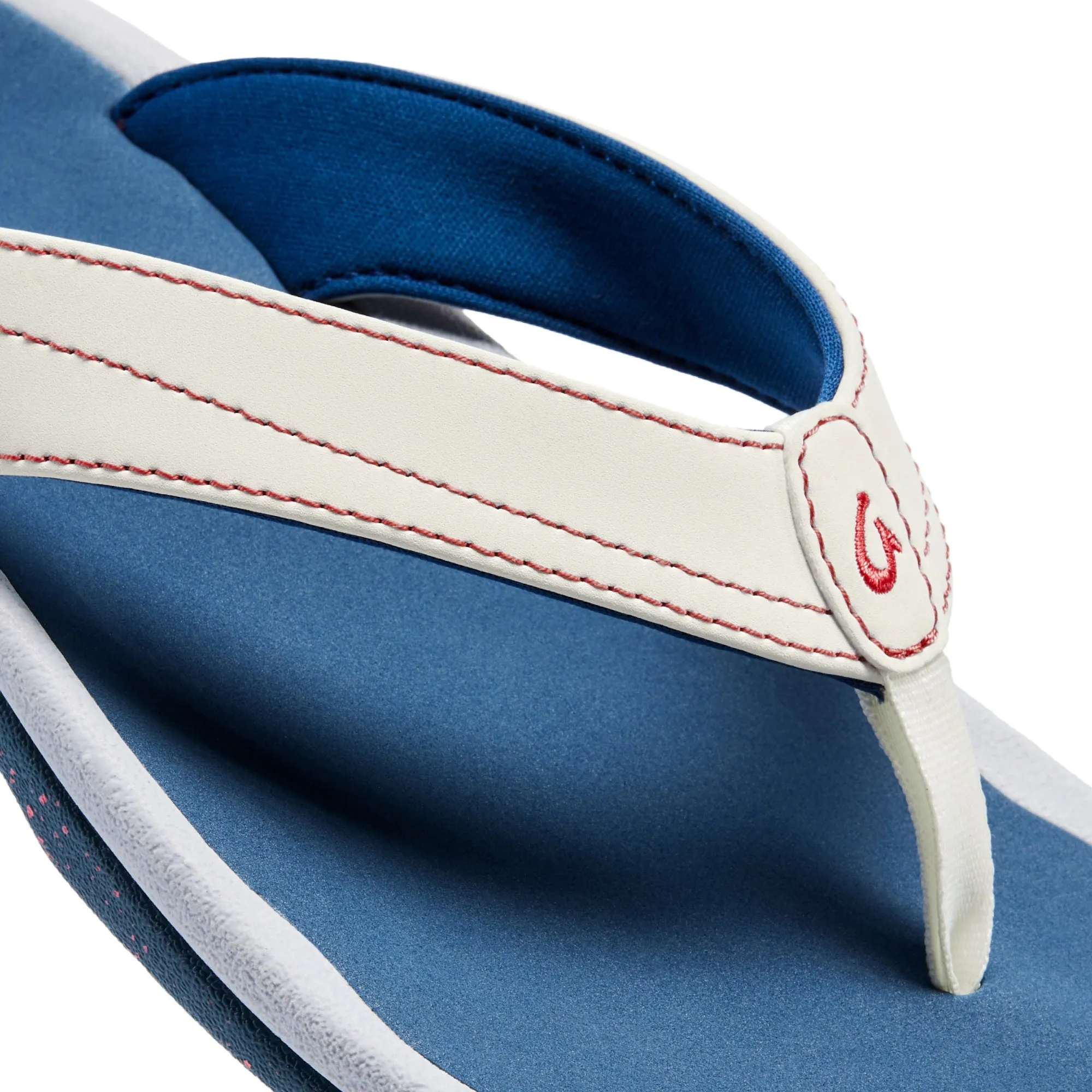Ohana - Bright White / Ocean Blue Instant Comfort Stretchable Material