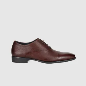 Pyne Dress Shoes Dark Brown Comfortable Footbed