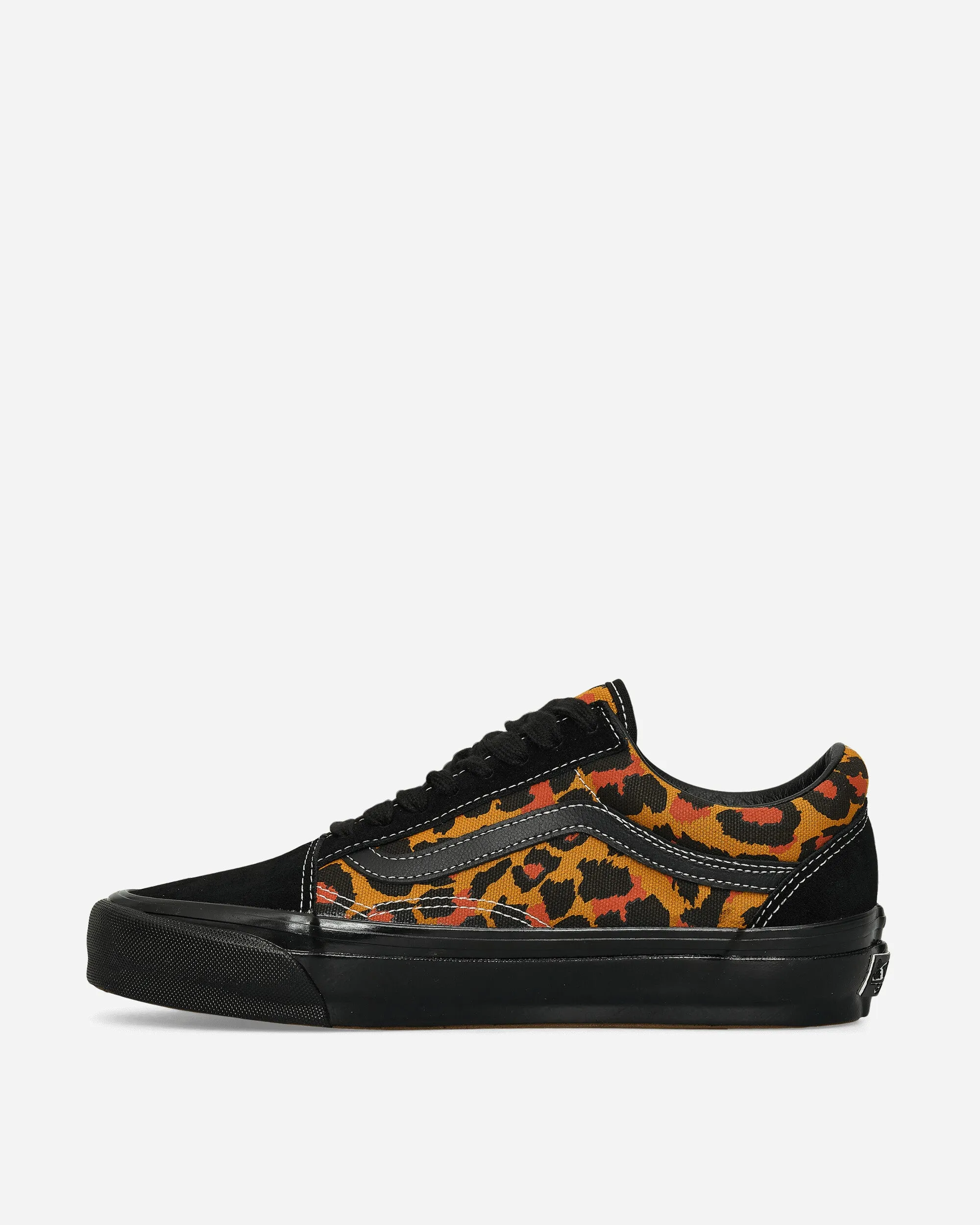 Premium Old Skool Leopard Sneakers Black / Orange Snow Warm Light Core