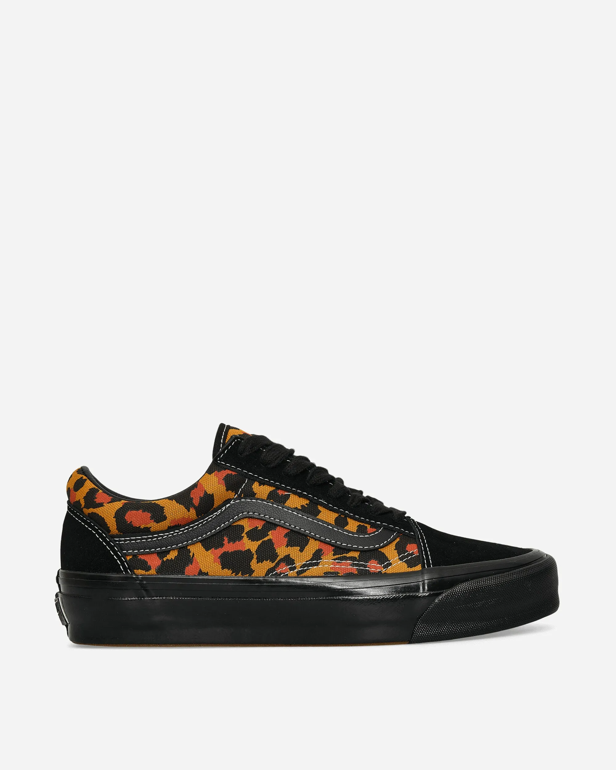 Street Ball Premium Old Skool Leopard Sneakers Black / Orange