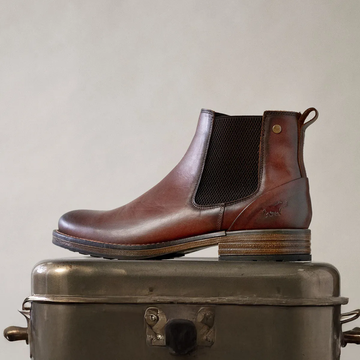 Soft Touch Sensor Chelsea Boots Burnished Brown