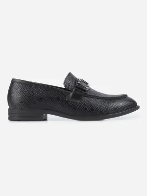 Gloss Line Event Set Men's Black Semi Fomal Formal Slip On (IX1088)