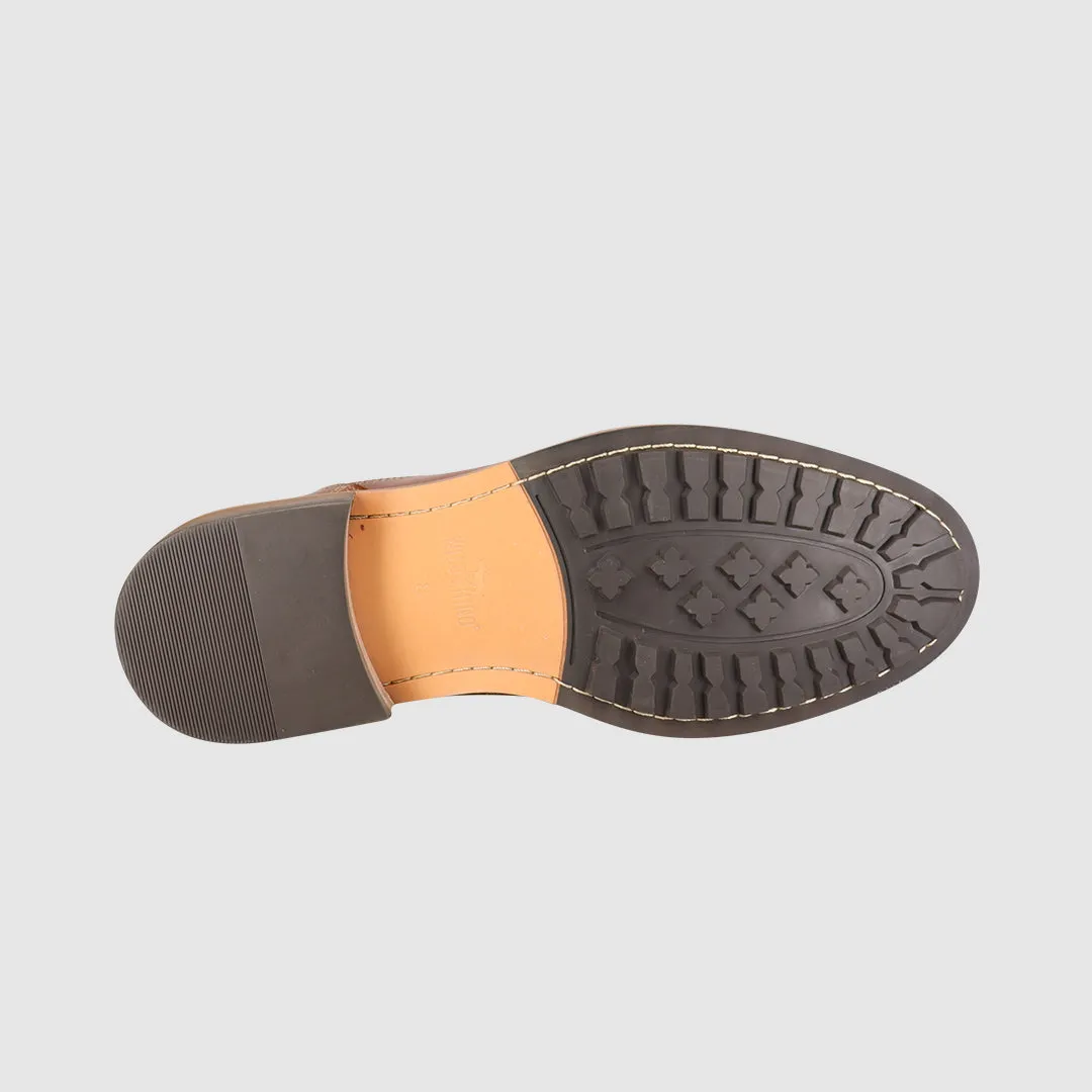 Soft Power Reinforced Form Adventure Seeker Calvin Zip Up Boots Tan