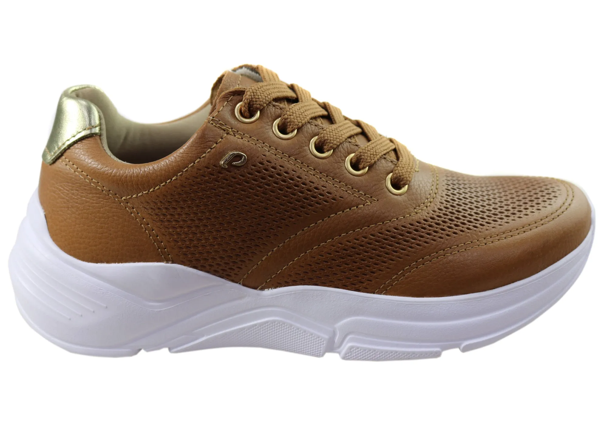 Pegada Melinda Womens Comfort Leather Casual Shoes Made In Brazil Run Daily