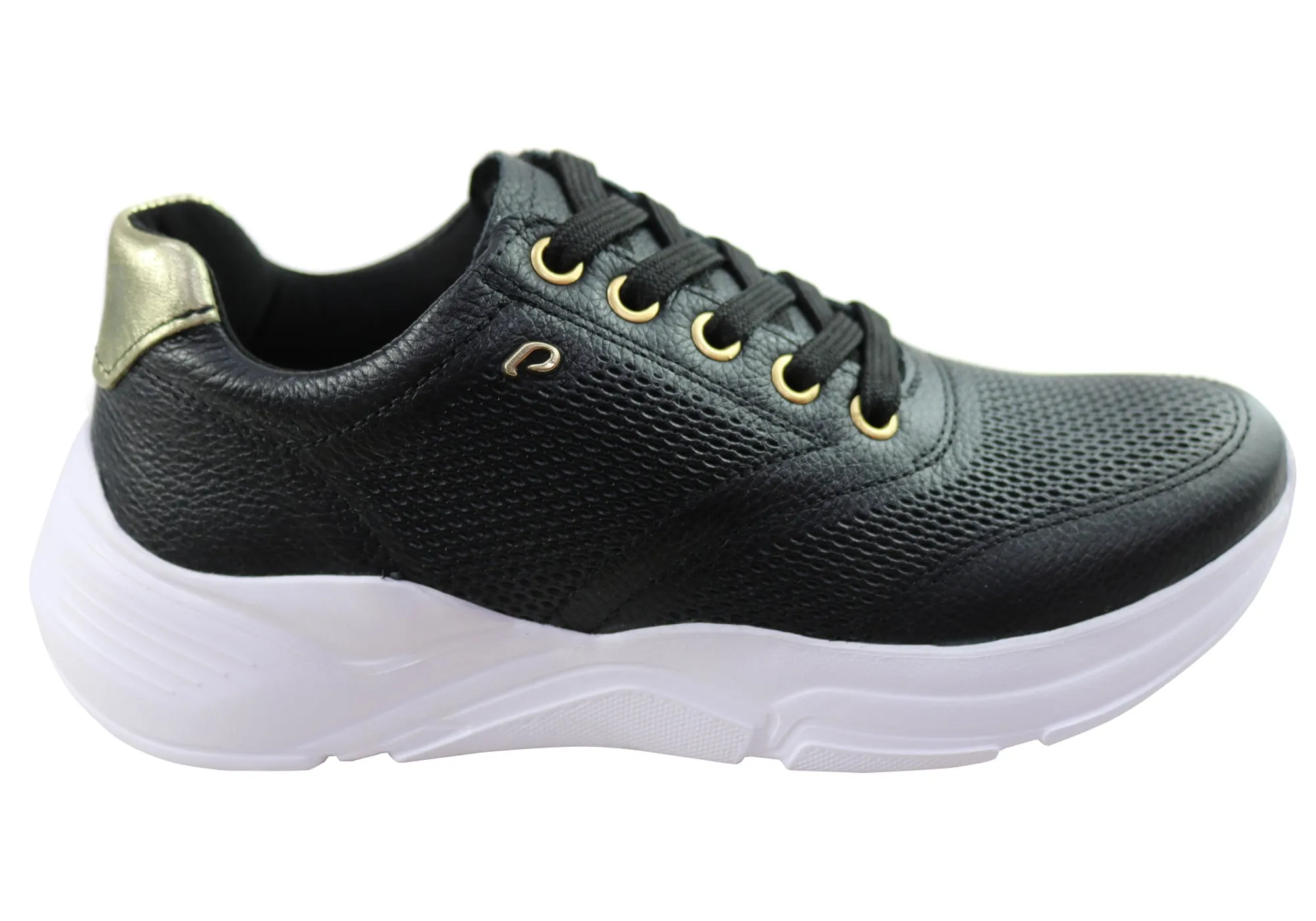 Pegada Melinda Womens Comfort Leather Casual Shoes Made In Brazil Daily Walk