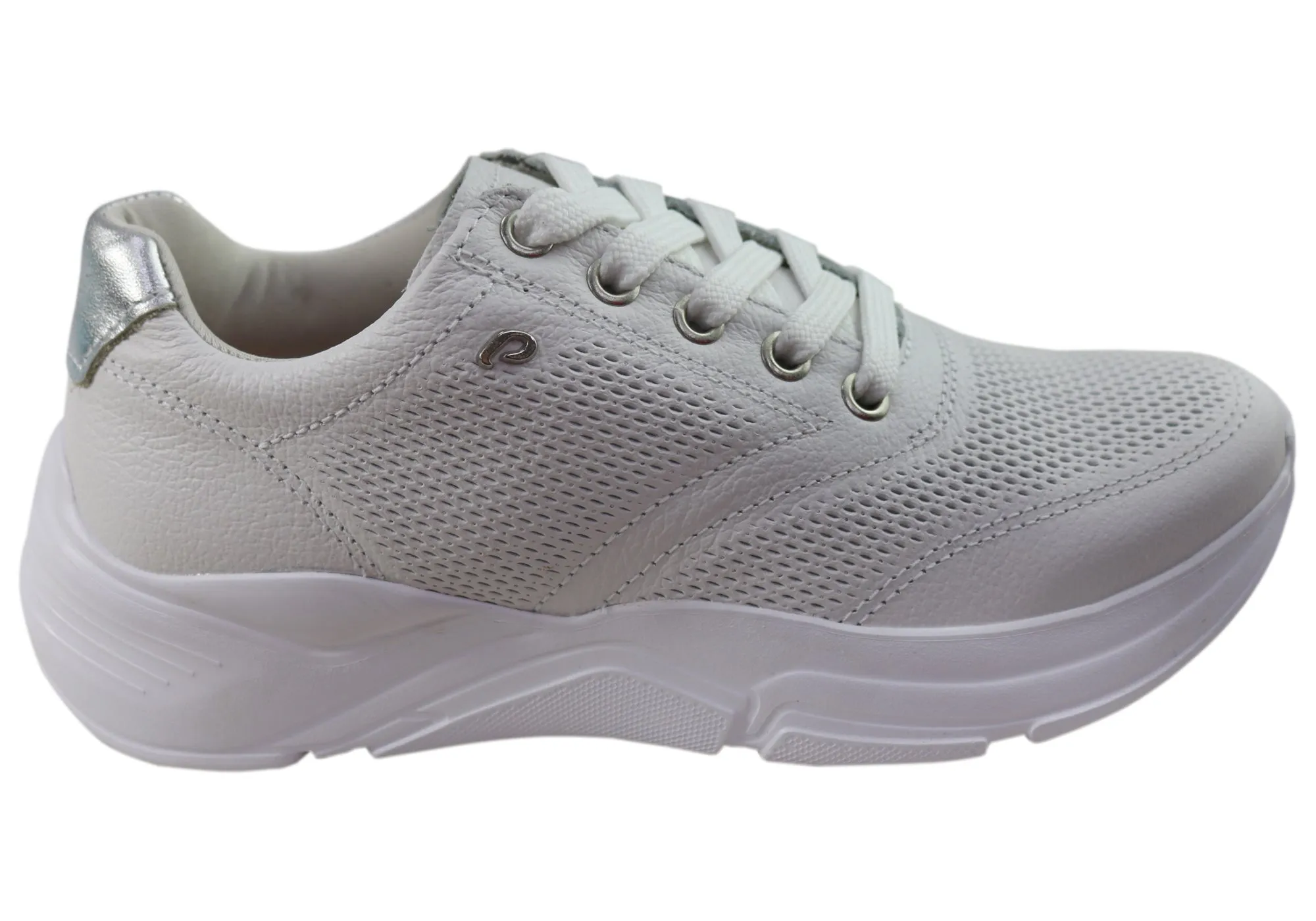 Moon Jog light texture Pegada Melinda Womens Comfort Leather Casual Shoes Made In Brazil