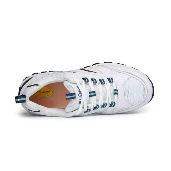 All-Purpose Style Treaded Sole Mt. Emey 9708-3L White - Men's Extreme-Light Athletic Walking Shoes