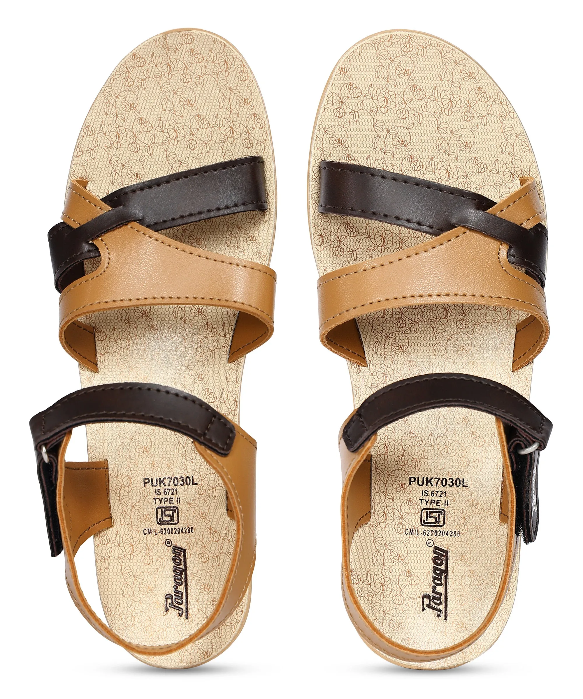 Paragon Women's Trendy Wedge Heel Sandals with Cushioned Sole and Sturdy Construction for Everyday Use waterproof Relaxed Walk