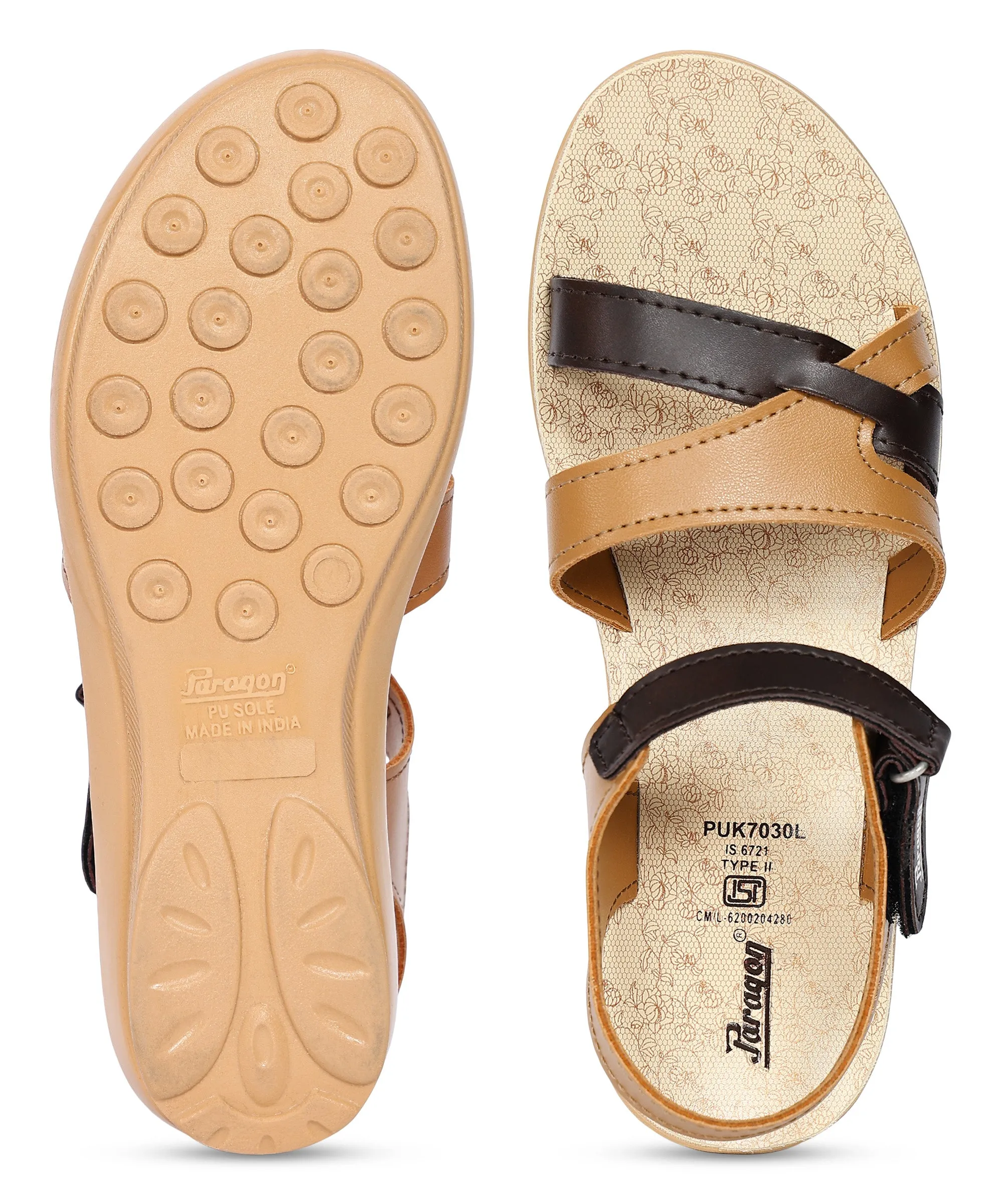 Paragon Women's Trendy Wedge Heel Sandals with Cushioned Sole and Sturdy Construction for Everyday Use Single Strap Stylish Flip-flops for Travel