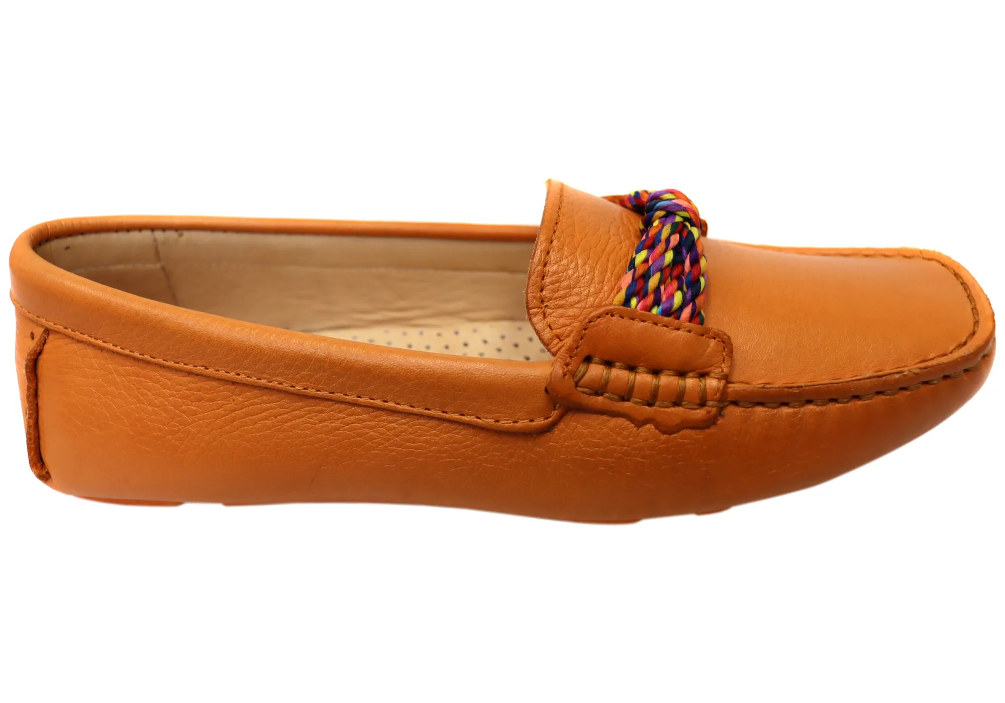 Travel Walk Mesh Flow Savelli Erin Womens Comfortable Leather Loafers Shoes Made In Brazil