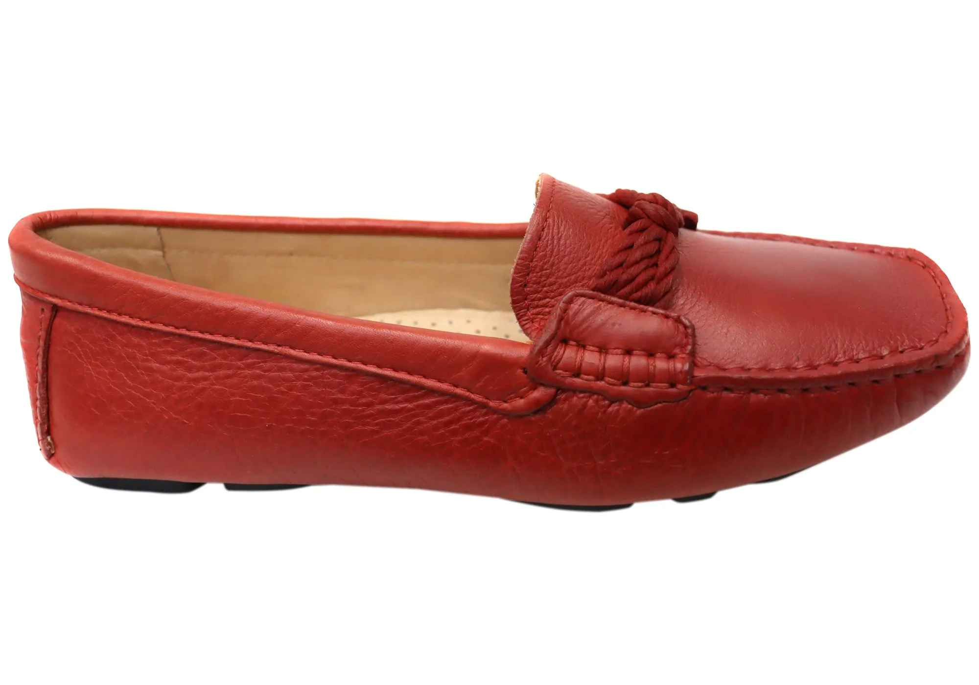 Comfort core Pet Hike Savelli Erin Womens Comfortable Leather Loafers Shoes Made In Brazil