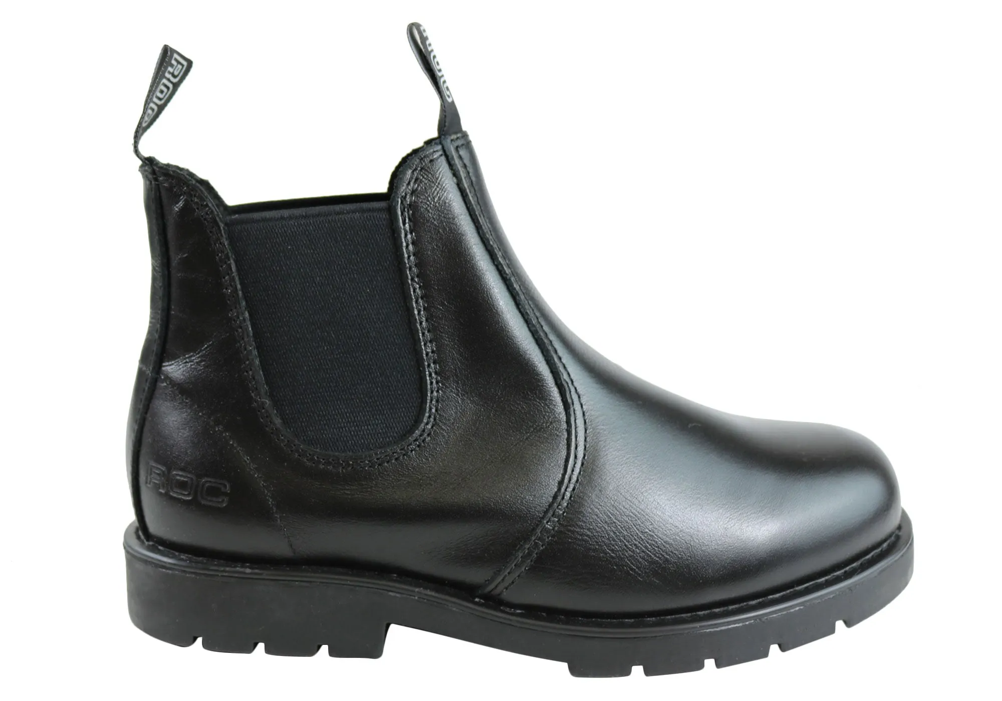 Roc Jumbuk Senior Older Boys/Mens Pull On Leather Boots Long Haul Breathable River Crossing