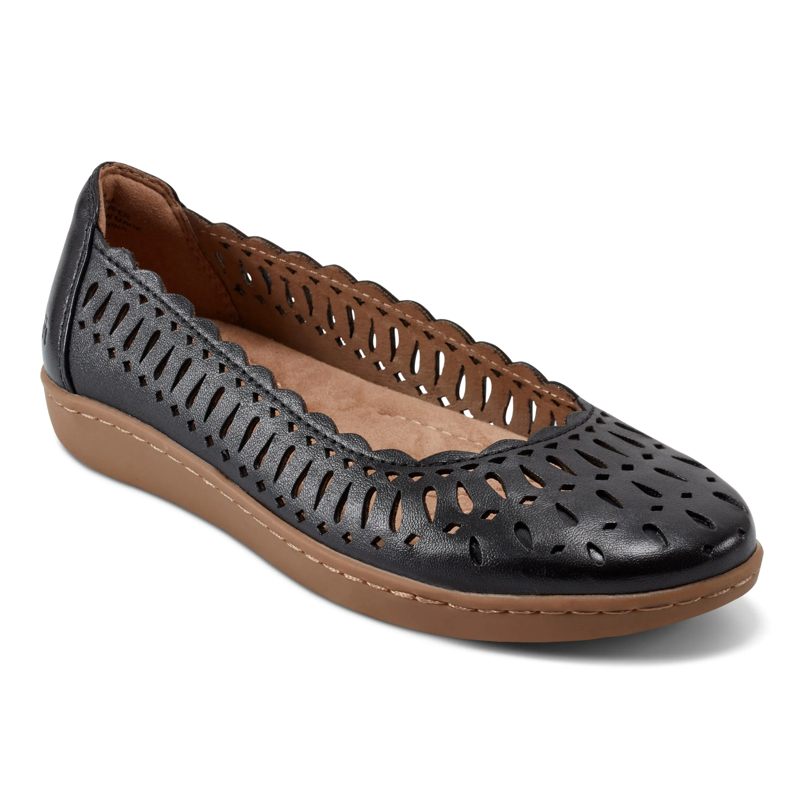 Clear Glow Luna Round Toe Casual Slip-on Ballet Flats