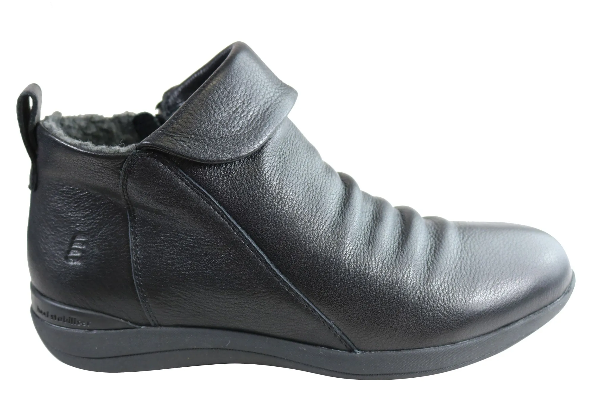 Homyped Glee Womens Comfortable Supportive Leather Ankle Boots zipper