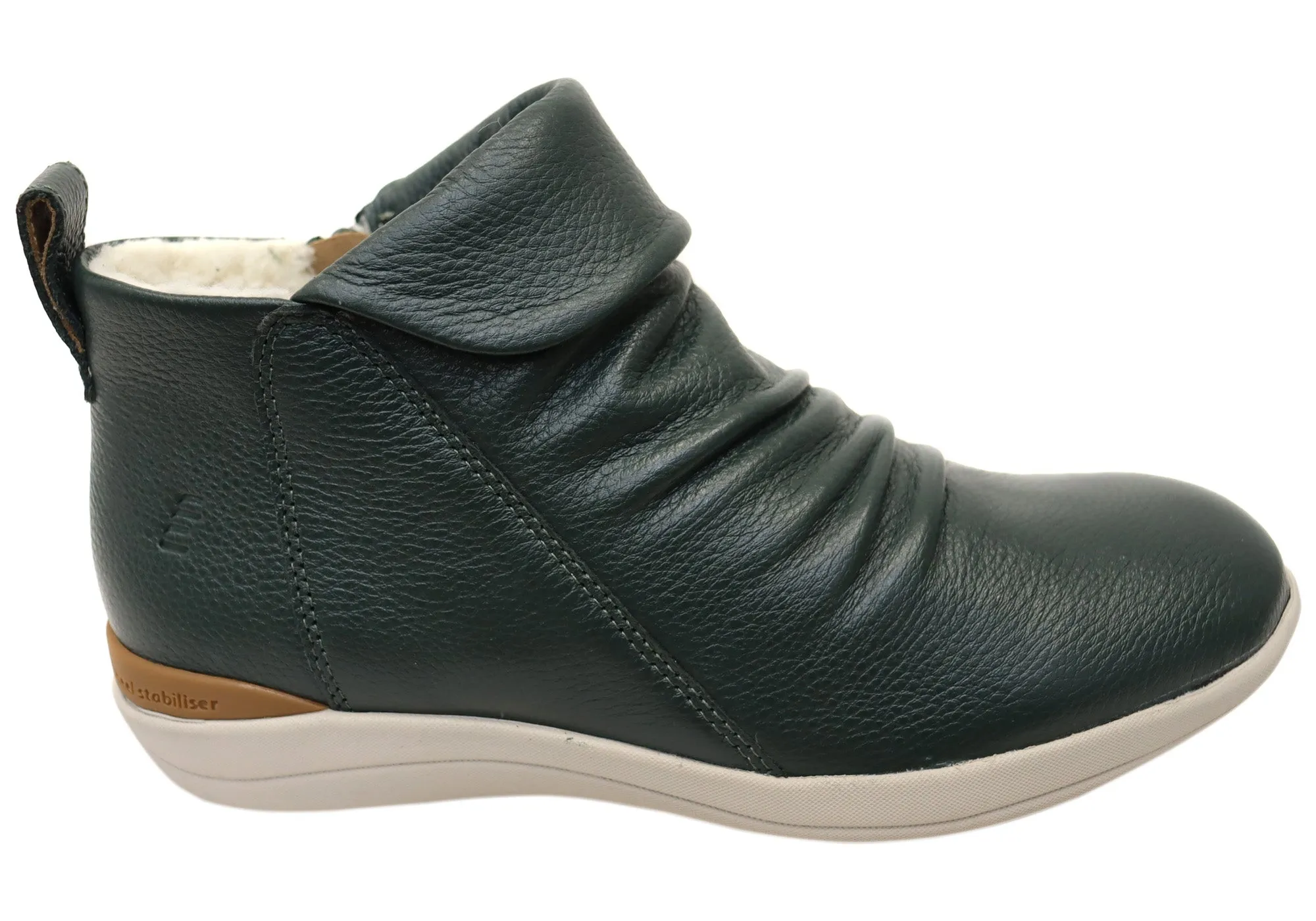 Homyped Glee Womens Comfortable Supportive Leather Ankle Boots Seamless Comfort Rural Traveler Mountain Path