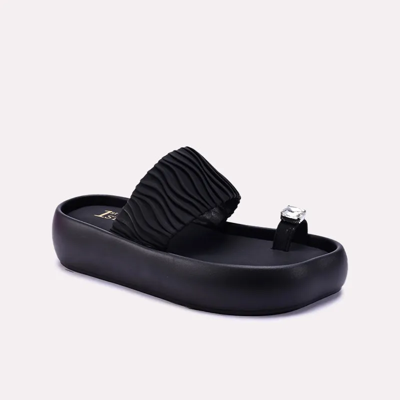 Anti Odor Gym Workout Black Platform Slippers 0413202
