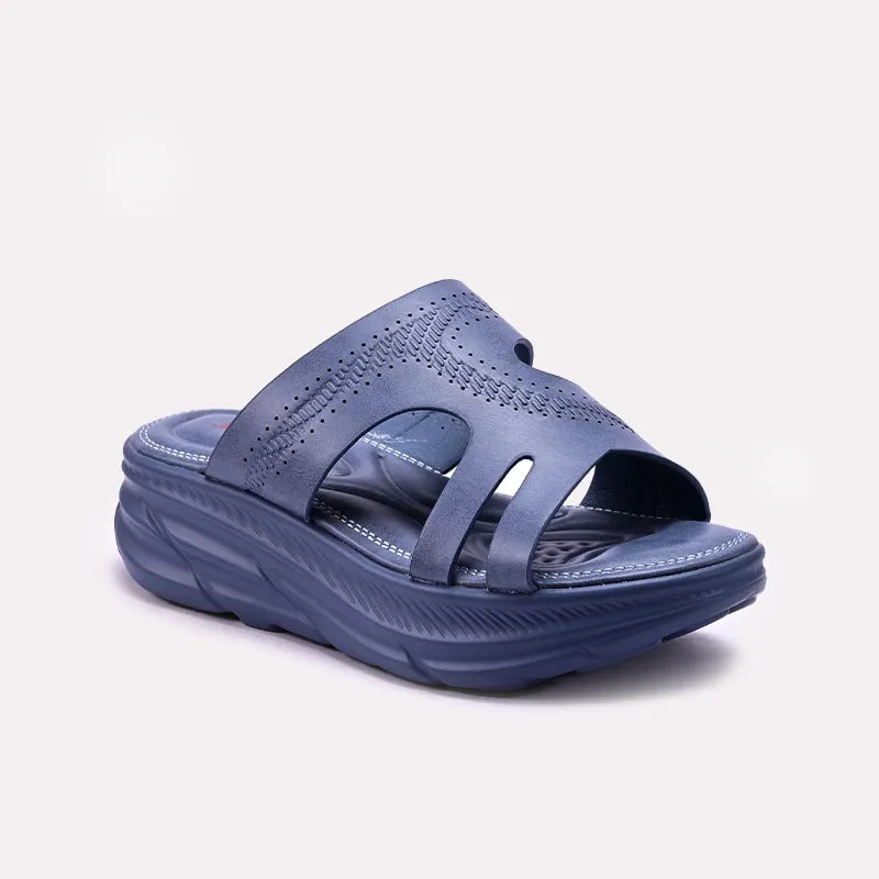 Craftsmanship Blue Casual Slippers For Women 0413275