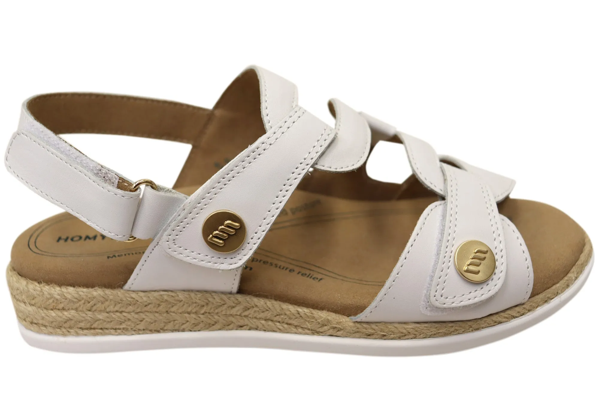 Homyped Womens Magnolia Comfortable Leather Sandals Footbed Design