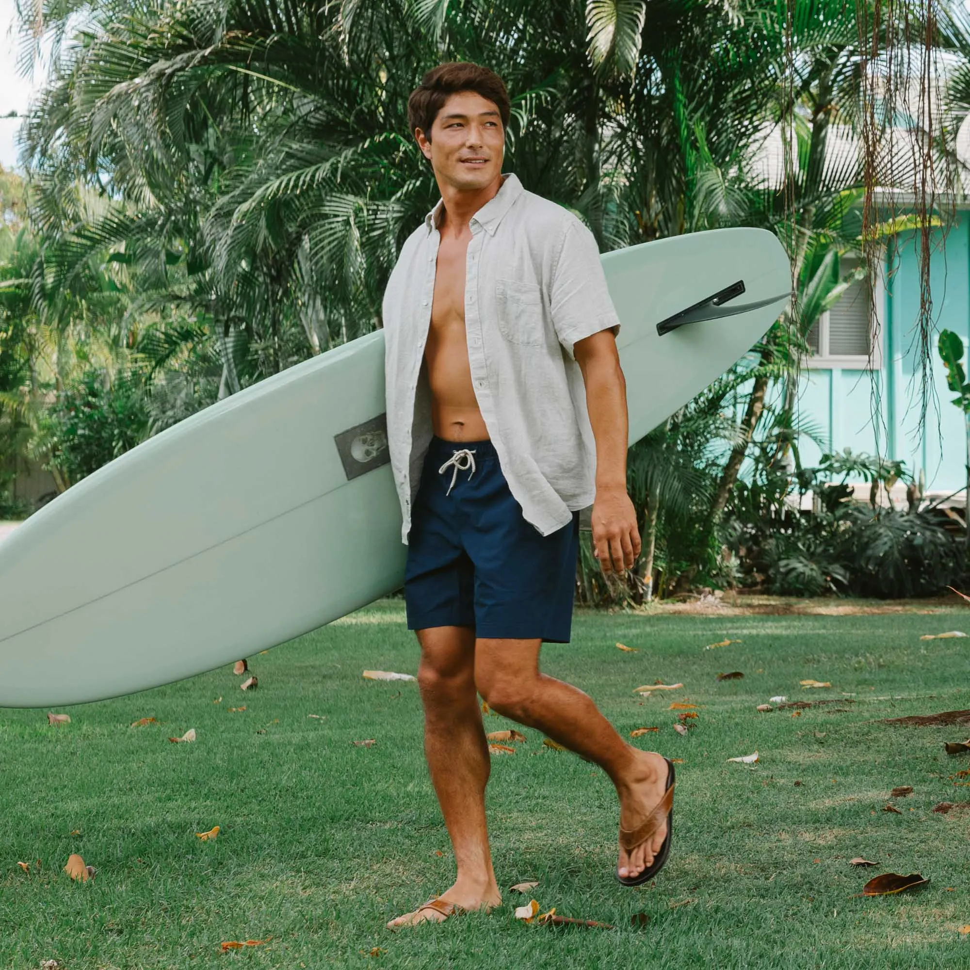 Hikianalia - Tan / Dark Java Summer Flip-flops