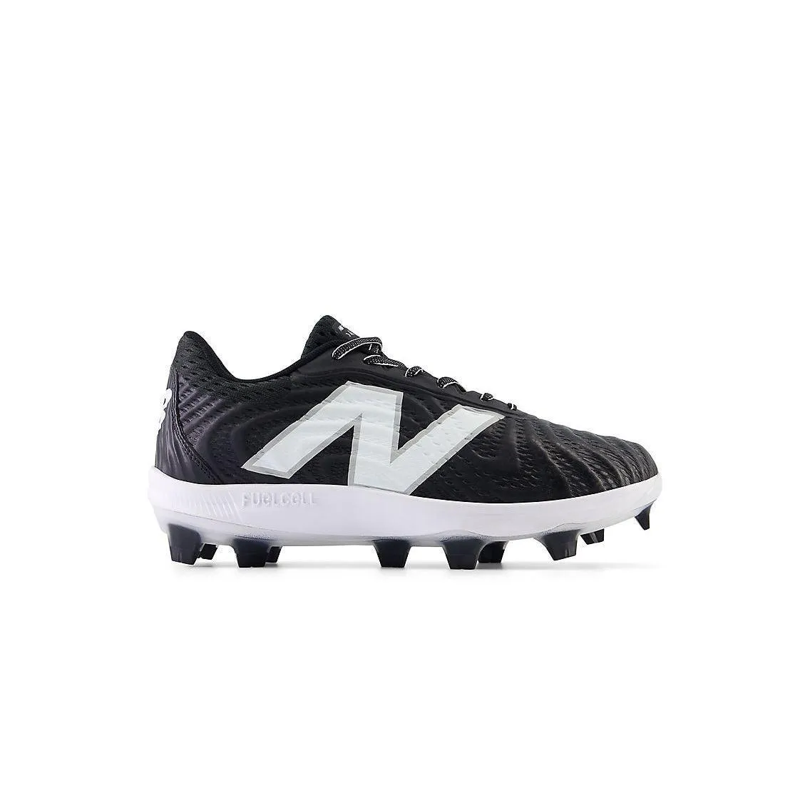 Kids Fun New Balance Men's FuelCell 4040 V7 Molded Baseball Cleats - Black / Optic White - PL4040K7