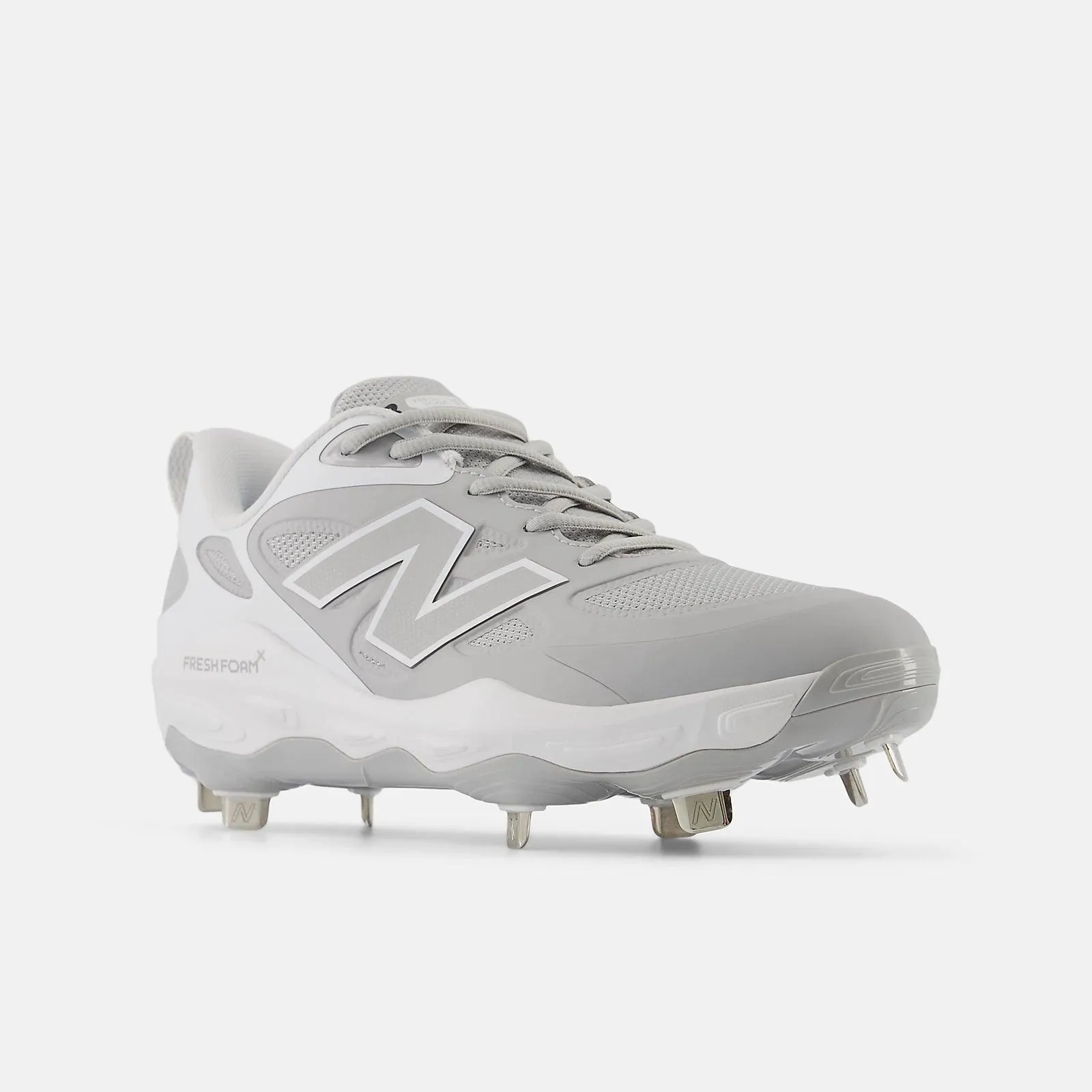 New Balance Women's Fresh Foam X Velo v4 Metal Fastpitch Softball Cleats - Grey SMVELOG4 Anti Bacterial Soft Lining