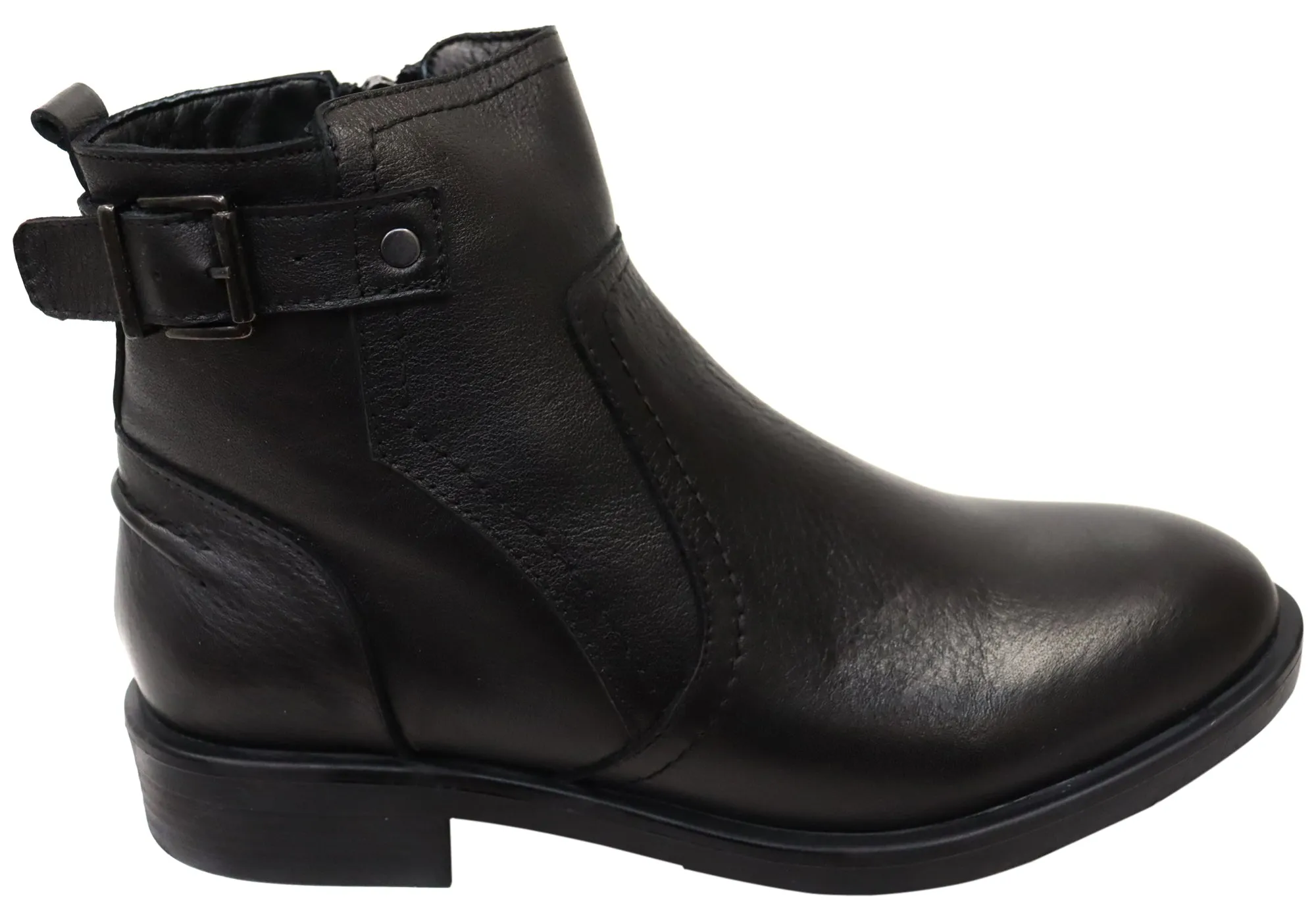 Orizonte Deny Womens European Comfortable Leather Ankle Boots Hiking Boots Social Butterfly