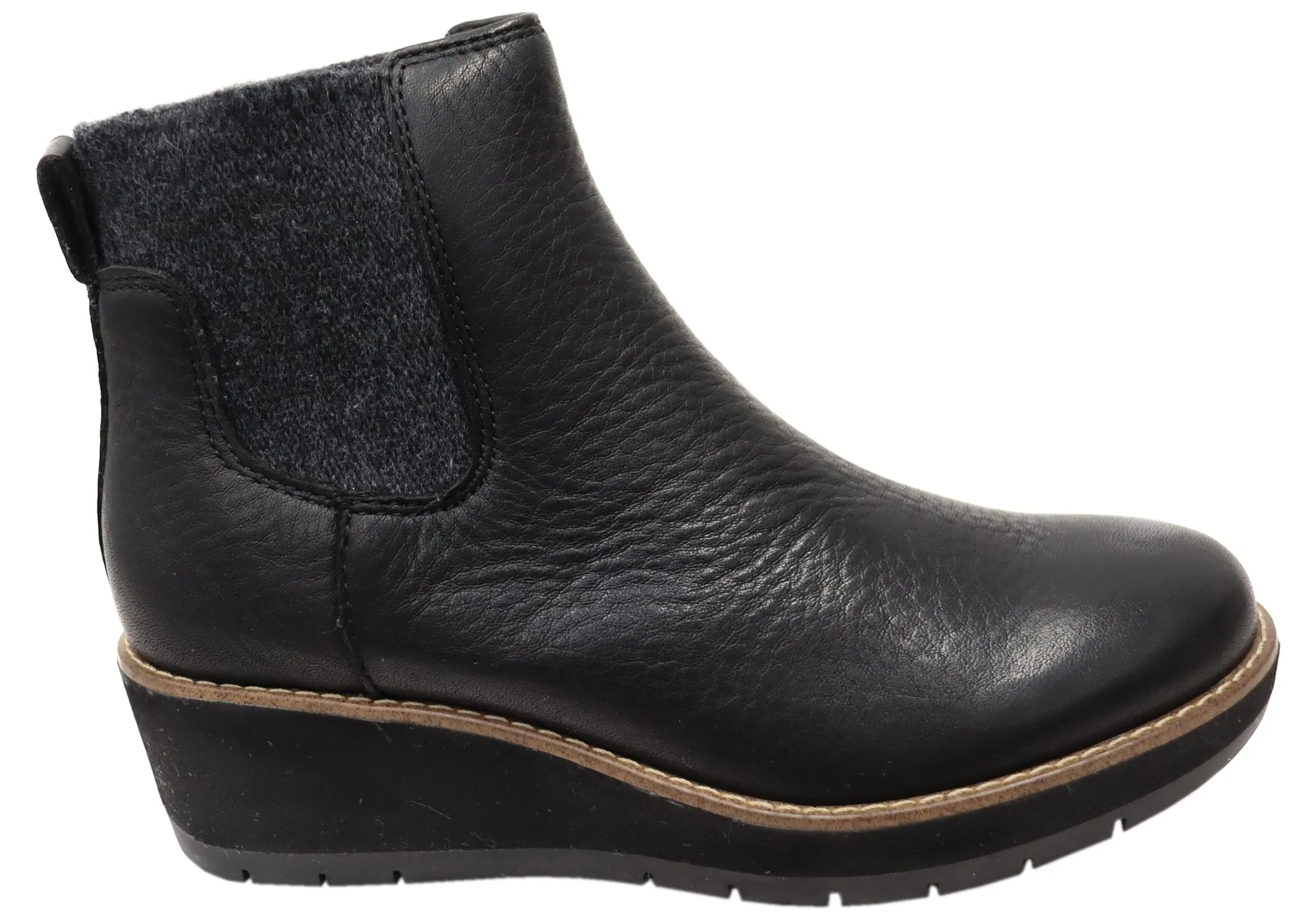 Quick Drying Rough Trail Hiker Comfortiva Ferna Womens Comfortable Leather Wedge Ankle Boots