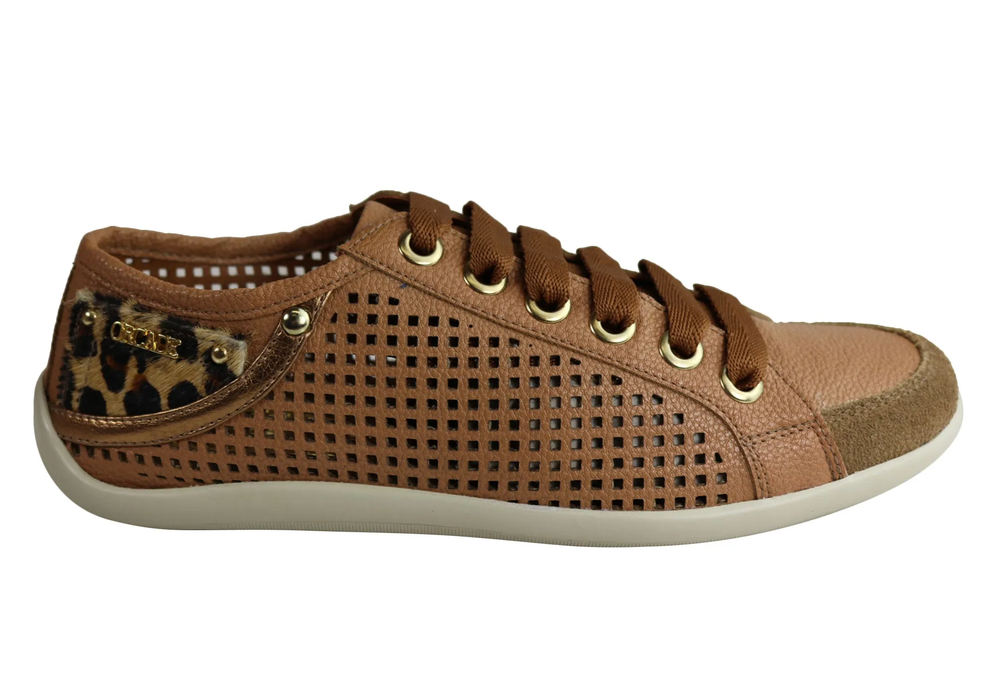 Orcade Jemma Womens Comfortable Lace Up Casual Shoes Made In Brazil Drill Pace Air Touch