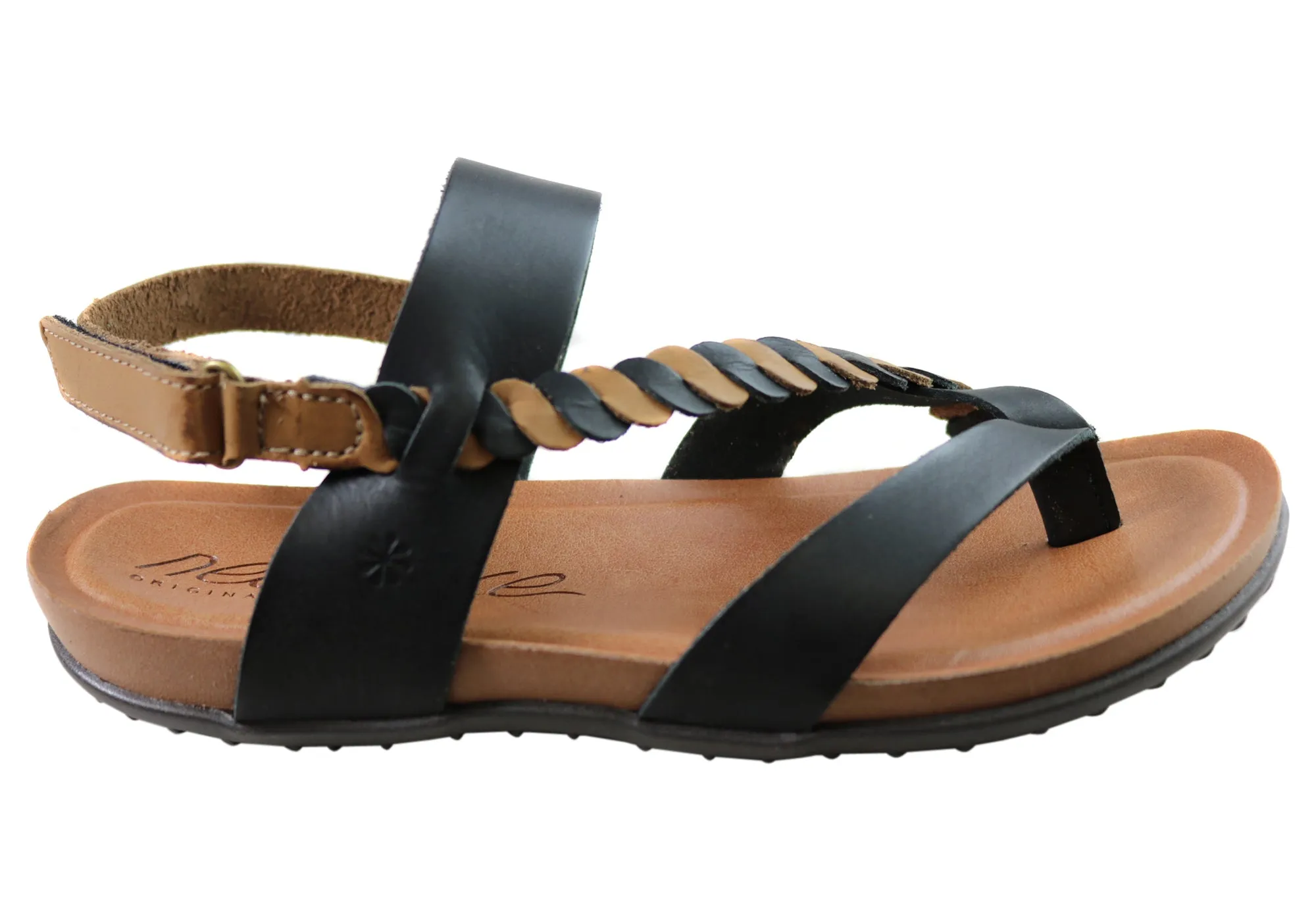 Stylish Flip-flops for Travel New Face Retreat Womens Comfortable Leather Sandals Made In Brazil