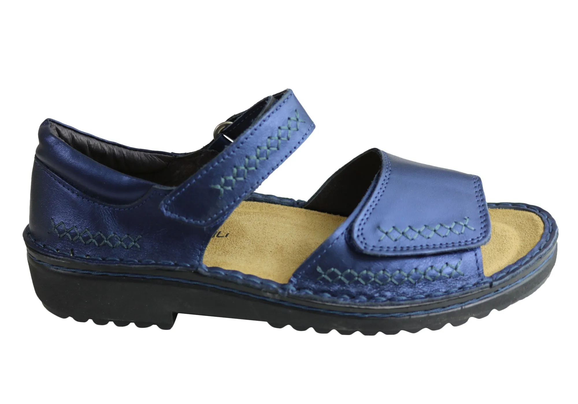 All weather White Clean Naot Norel Womens Comfort Cushioned Orthotic Friendly Leather Sandals