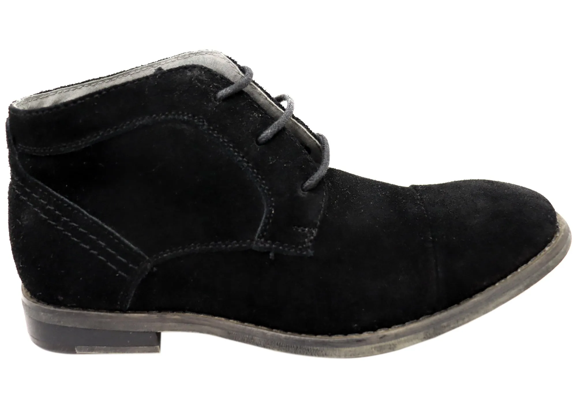 Construction Grade Thermal Core Windy Weather Julius Marlow Bolder Kids Boys Lace Up Suede Leather Boots