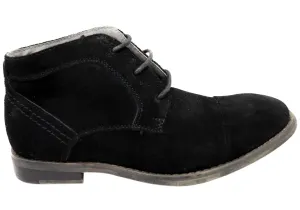 Construction Grade Thermal Core Windy Weather Julius Marlow Bolder Kids Boys Lace Up Suede Leather Boots