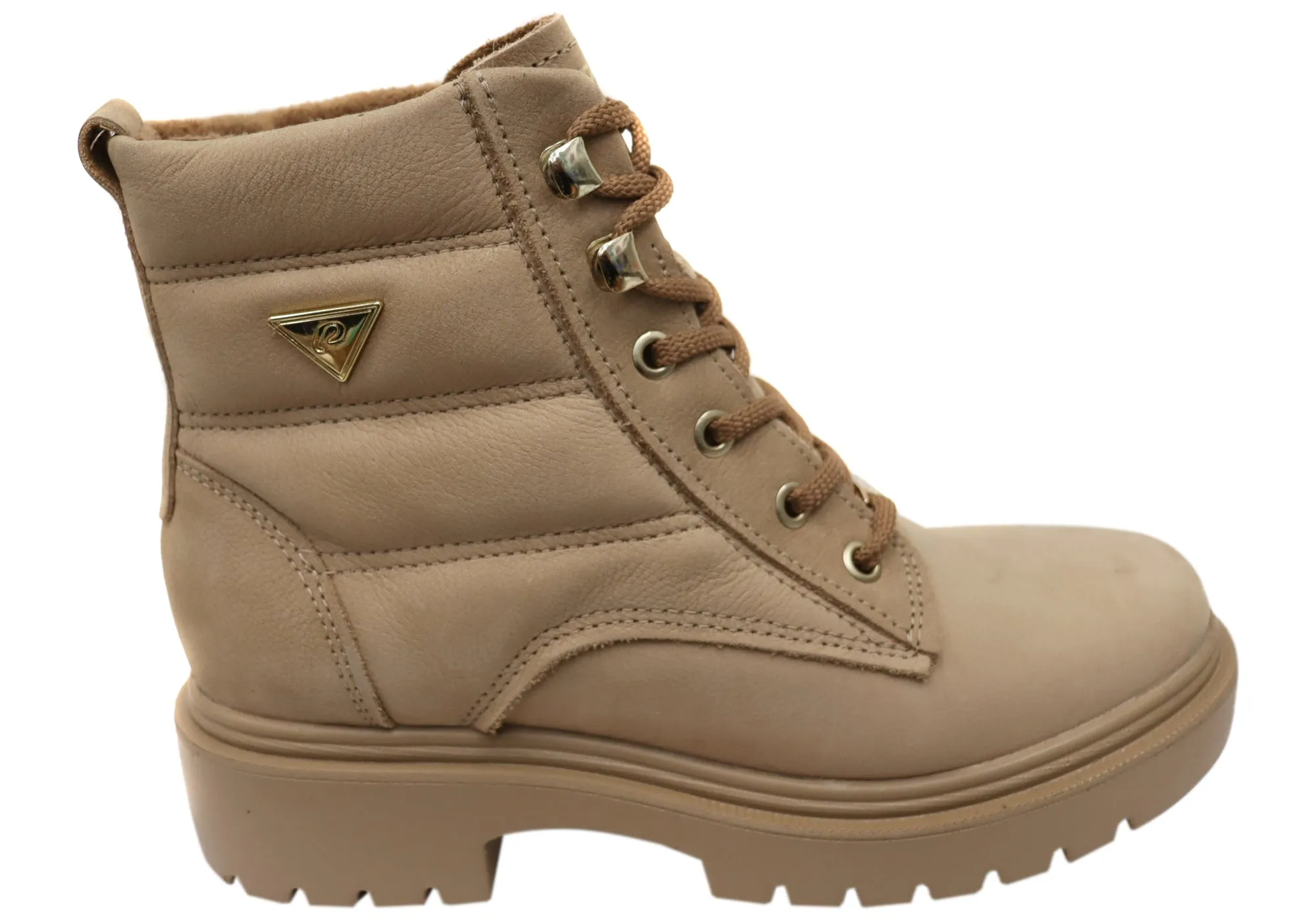 Stable Support Cold Weather Commuter Pegada Continue Womens Brazilian Leather Platform Ankle Boots
