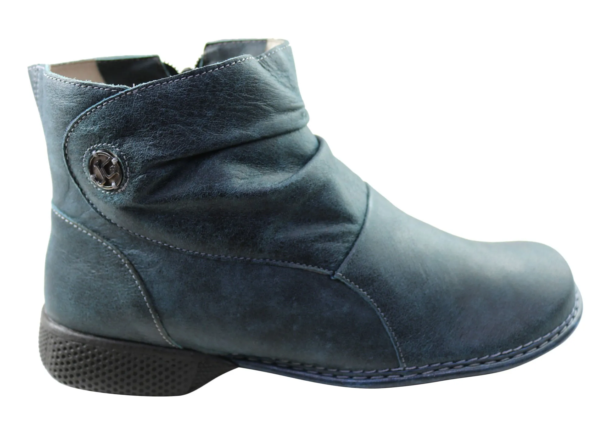 High   Performance J Gean Cove Womens Comfortable Leather Ankle Boots Made In Brazil