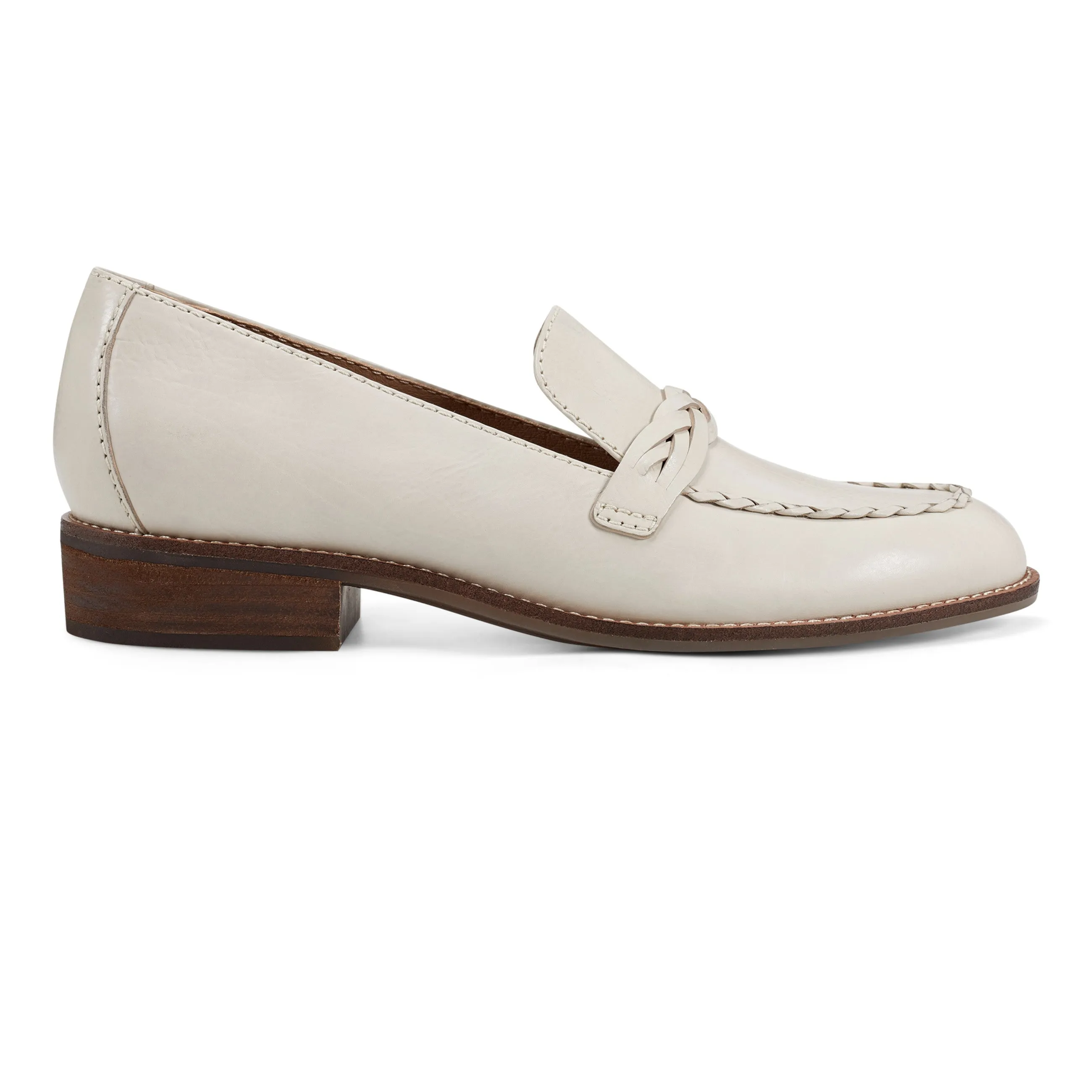 Edie Stacked Heel Casual Slip-on Loafers Seamless Fit Running Errands Couple Pair