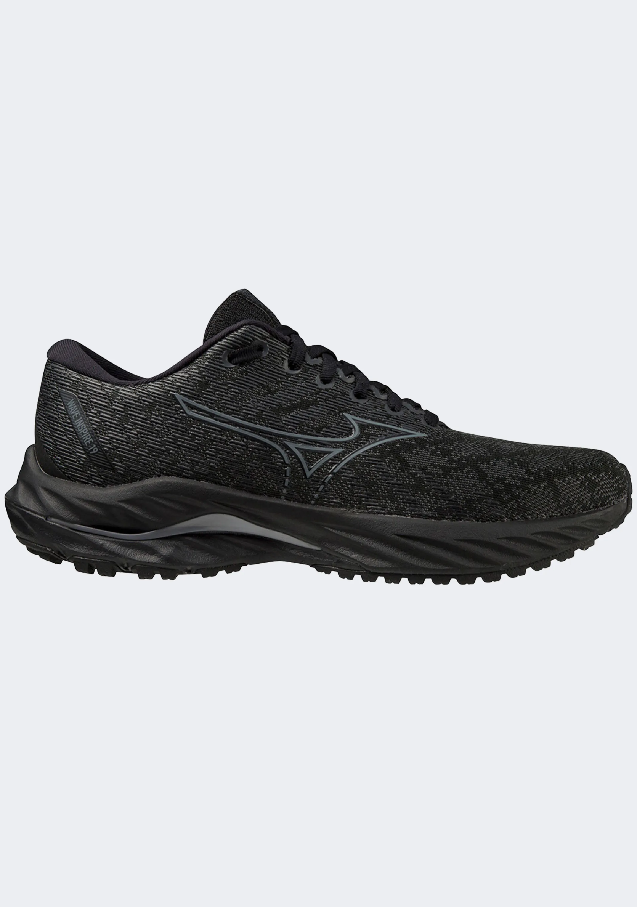 Mizuno Men??s Wave Inspire 19 Mid Top Design Knit Fabric Design