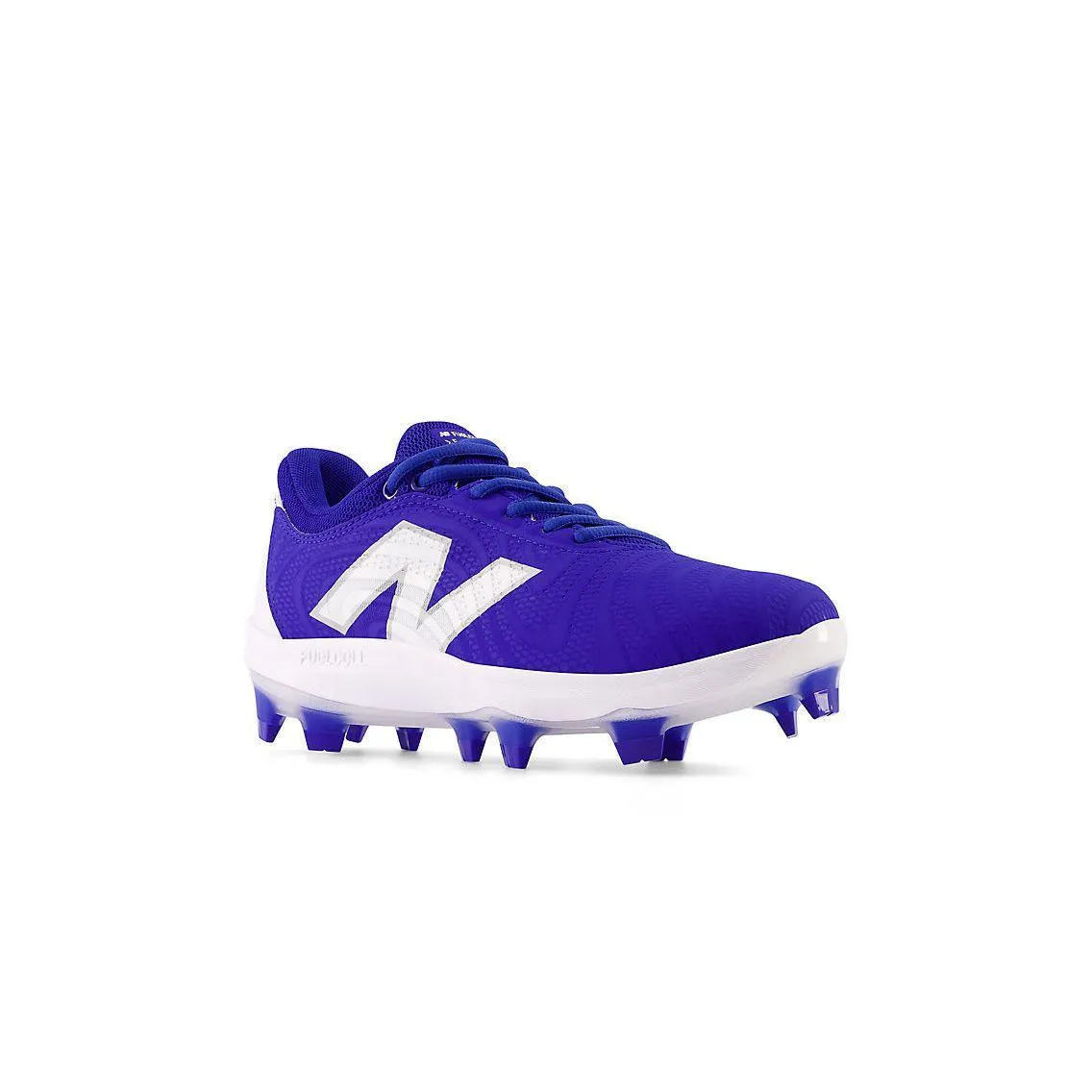 Heel Safe New Balance Women's FuelCell FUSE v4 Molded Fastpitch Softball Cleats - Team Royal/Optic White - SPFUSEB4