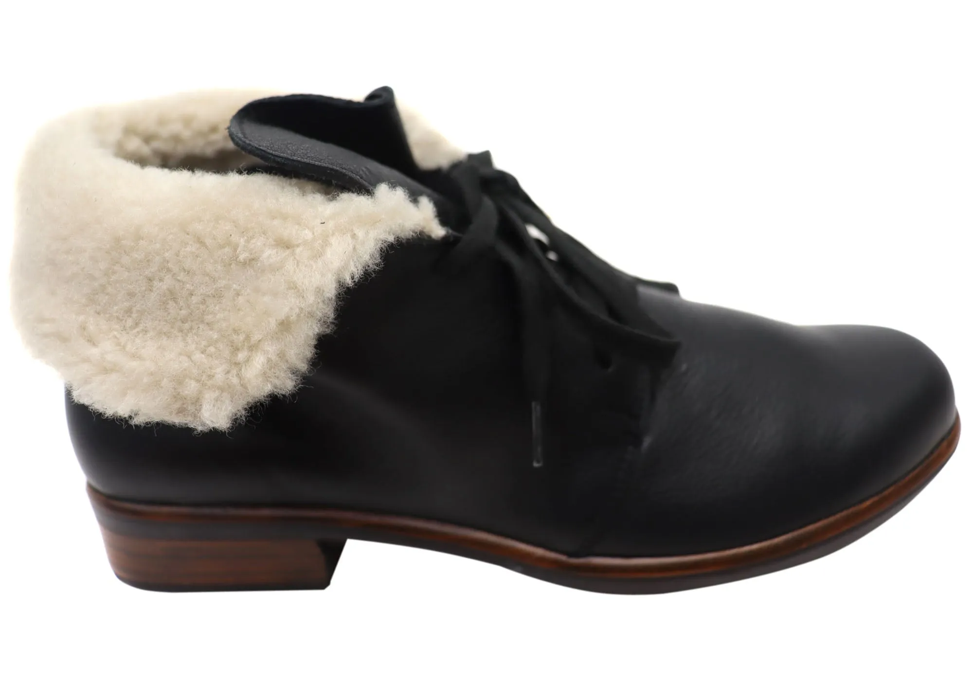 Rugged Built Work Commute Naot Pali Womens Leather Comfortable Lace Up Ankle Boots