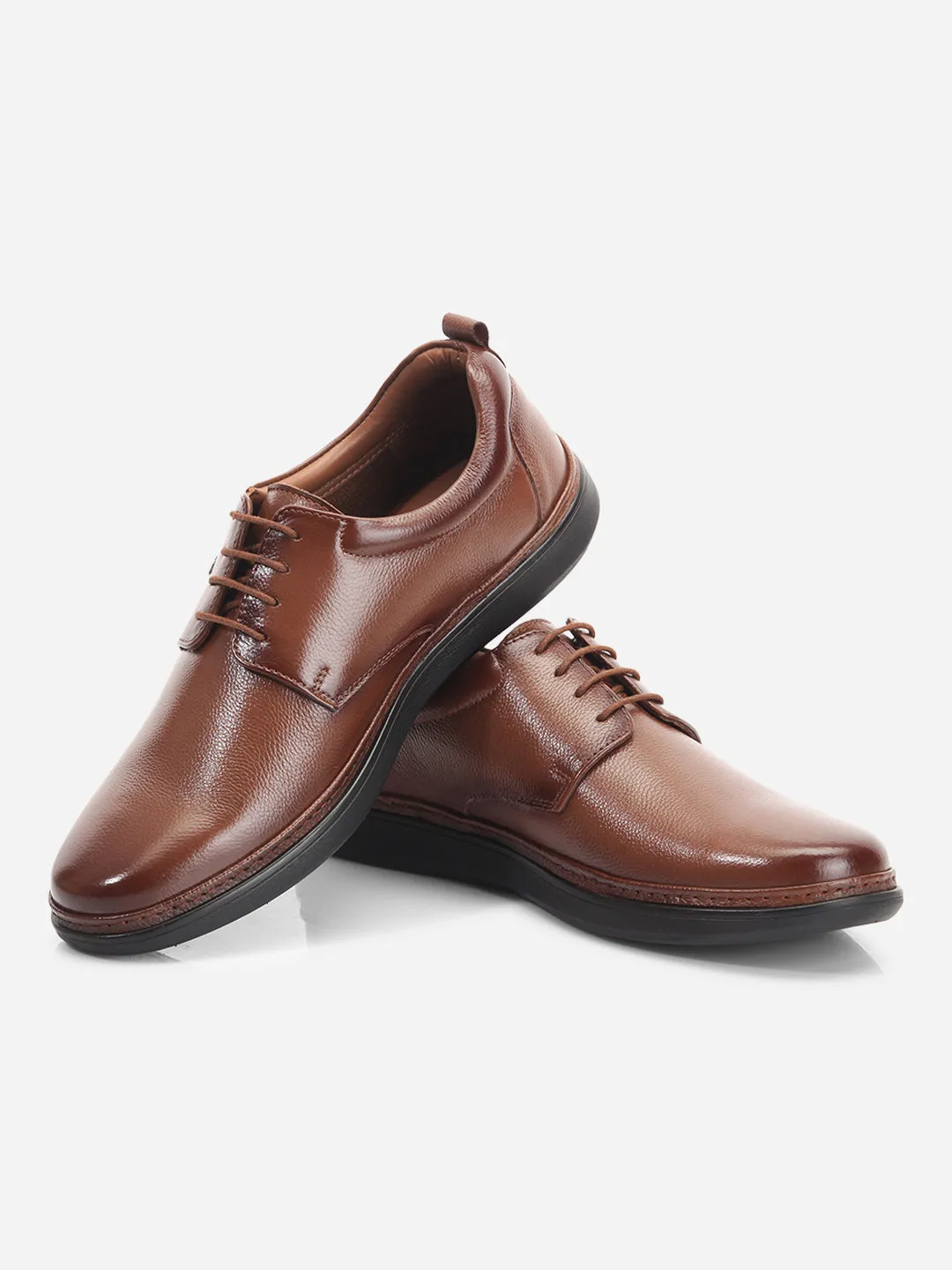 Men's Tan Round Toe Lace Up Semi Formal (ID2226L) Lift Boost All Day