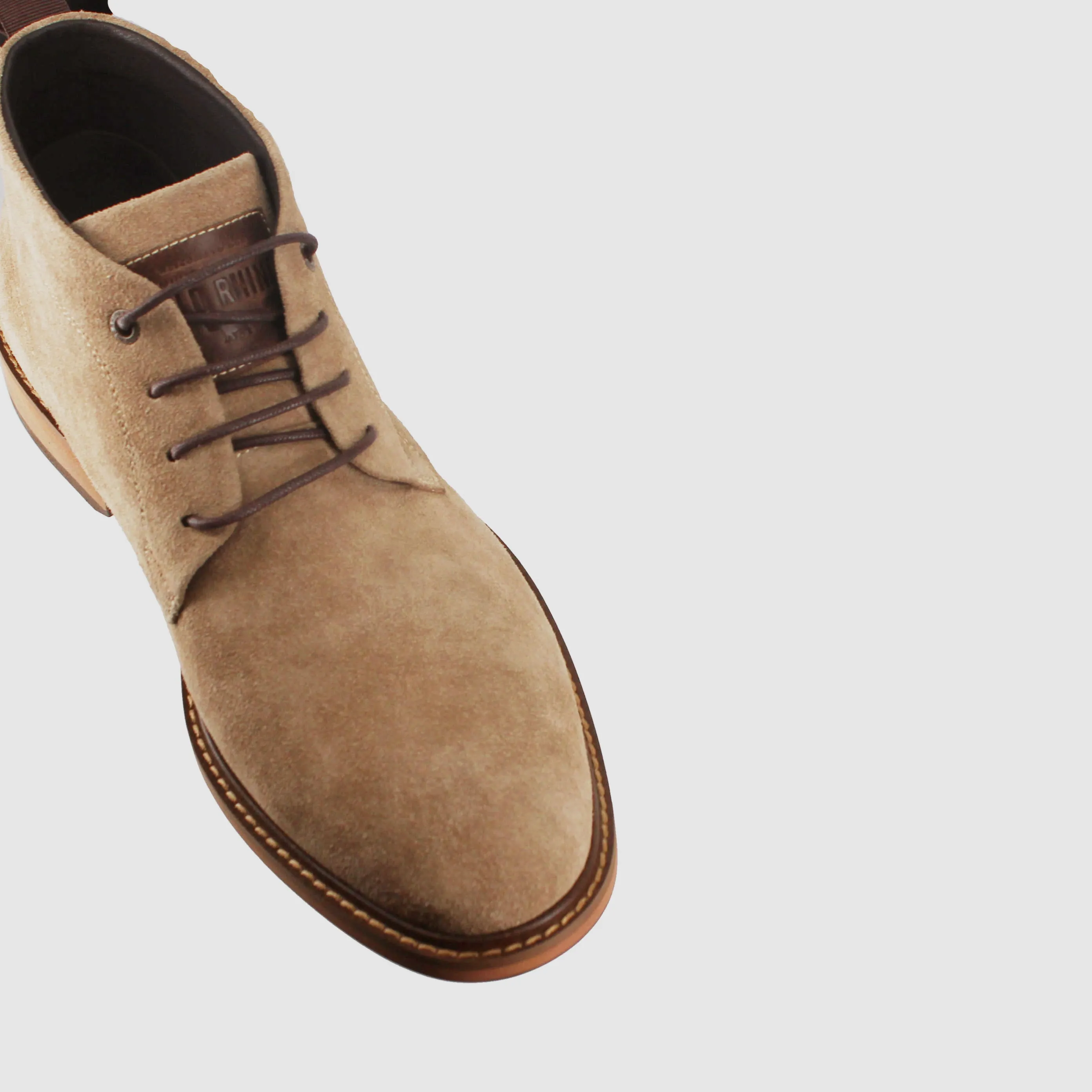 Clapton Lace Up Boots Beige Suede Urban Chill