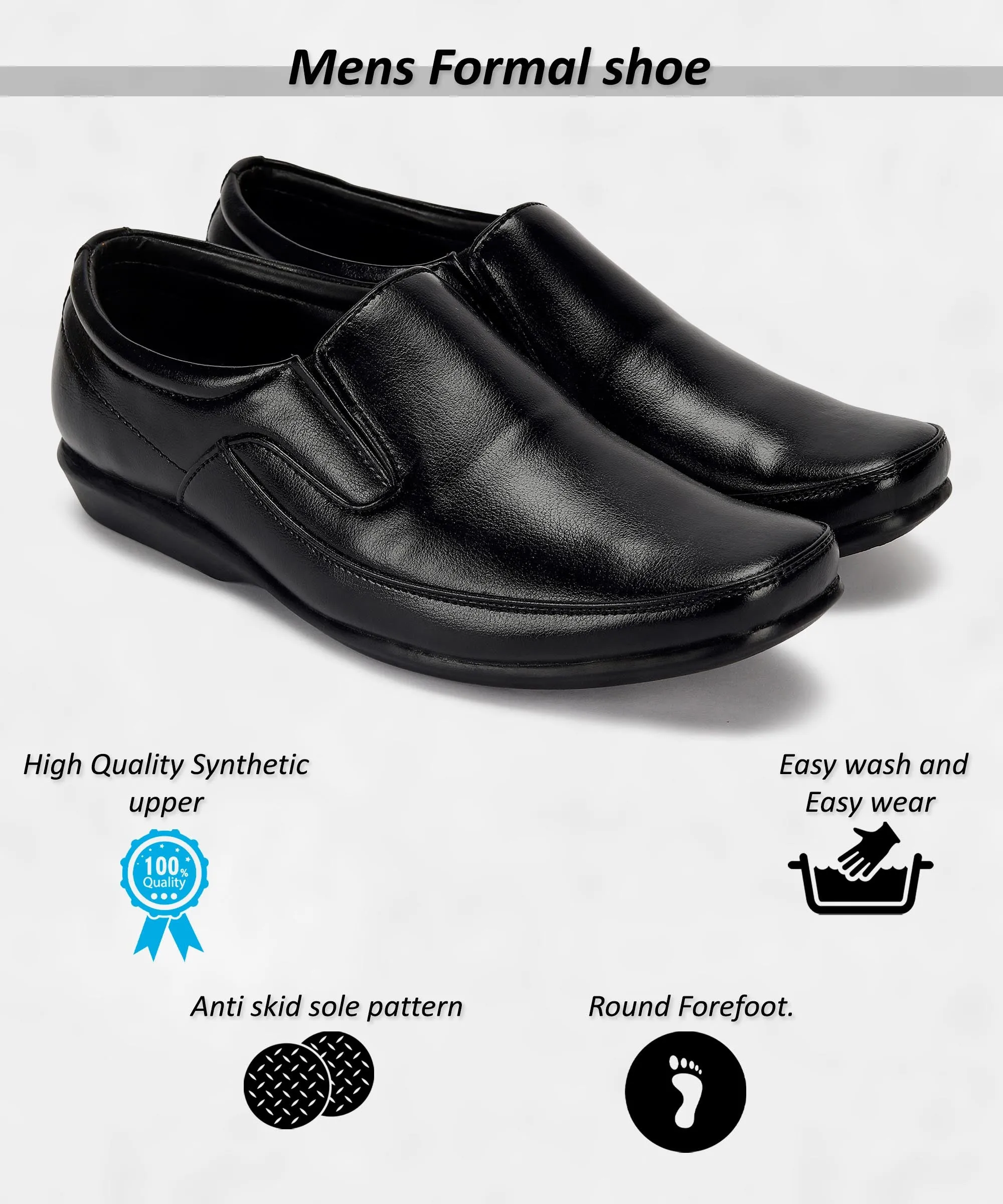 Indoor Use Master Cut Paragon K11240G Men Formal Shoes | Corporate Office Shoes | Smart & Sleek Design | Comfortable Sole with Cushioning | Daily & Occasion Wear