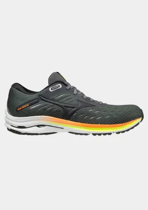 Streamlined materials zip Mizuno Mens Wave Rider 24