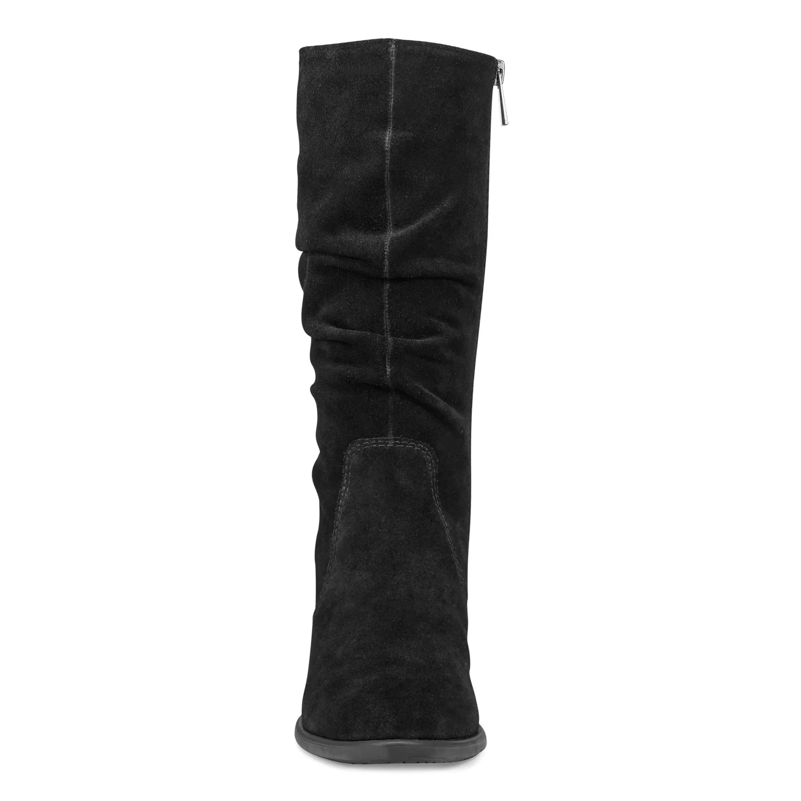 Vine Block Heel Almond Toe Casual Boots Freeze Grip