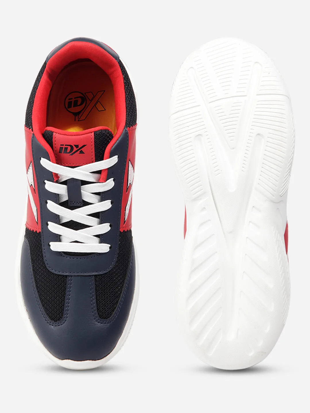 Men's Navy Red Active X Sneakers IX7134 Iconic lining Flexible Midsole Shank