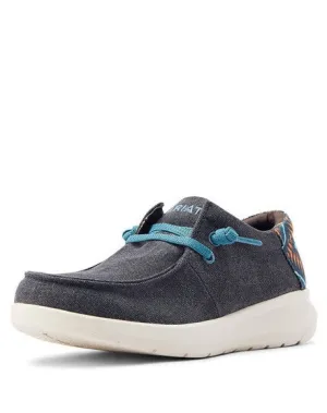 Ariat Men's Hilo Stretch Charcoal Blue Shoe Soft Surface