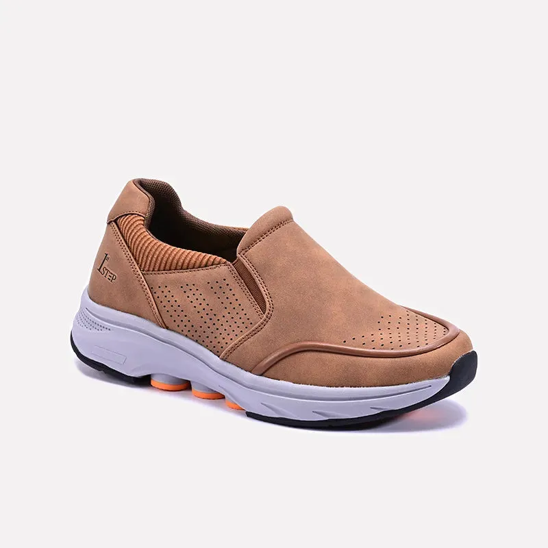Rush Mustard Slip On Sneakers 0120493 Abrasion Resistant Panels