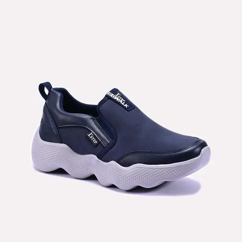Flux Blue Slip On Sneakers 0120495 Basic Casual Hyper Elastic Cushion