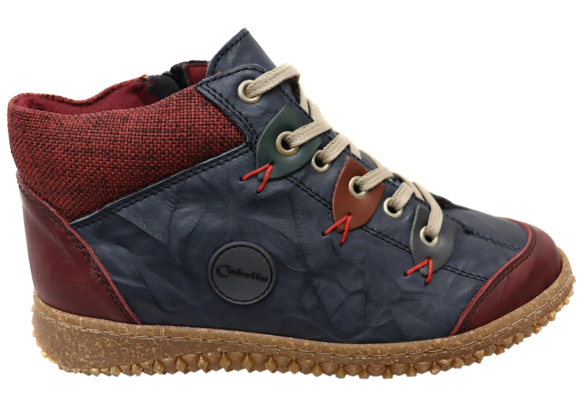 Cabello Comfort 6771-303 Womens European Comfort Leather Ankle Boots Trail Friendly Comfortable bend