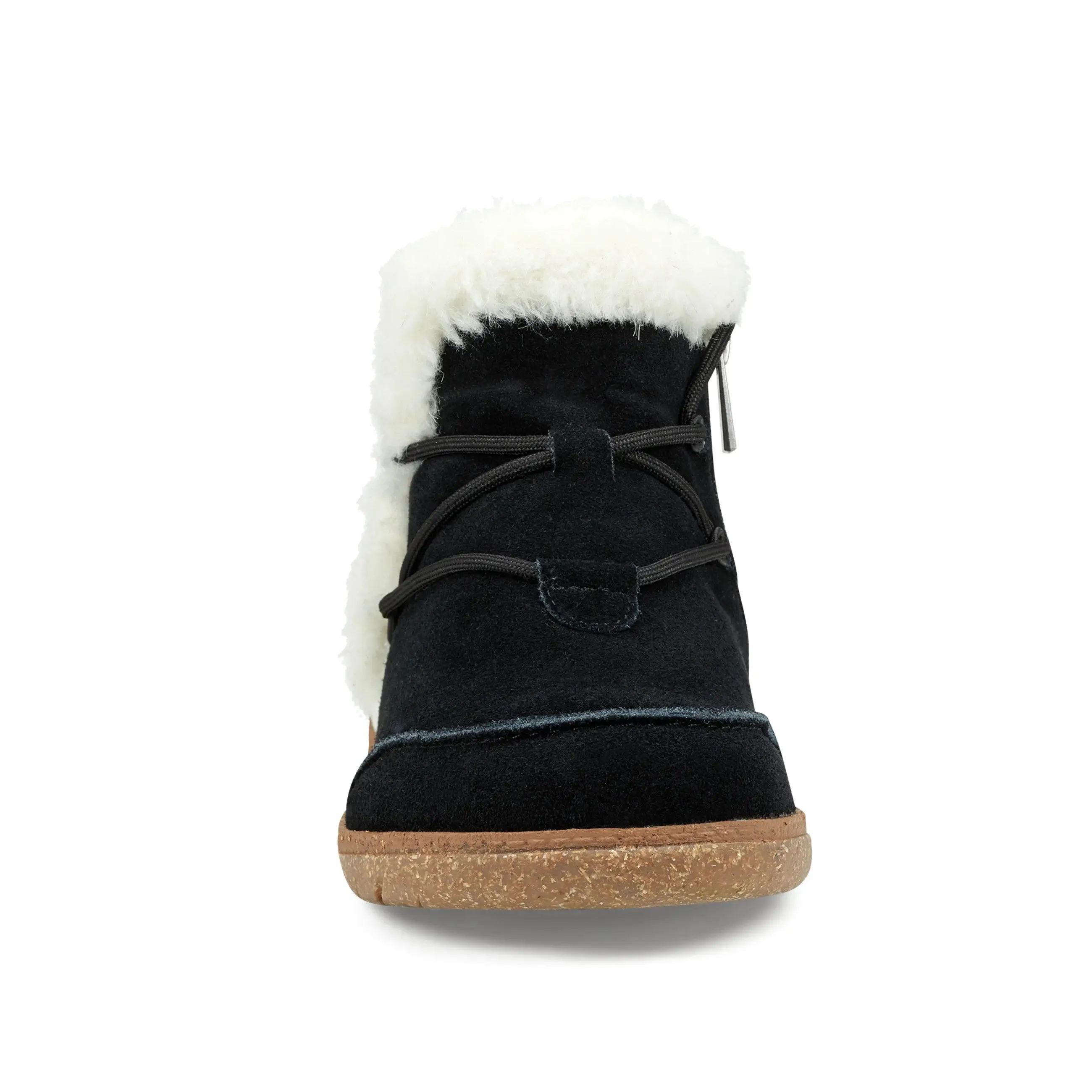 Antique Glow Breathable Material Fleet Cold Weather Lace-up Casual Booties